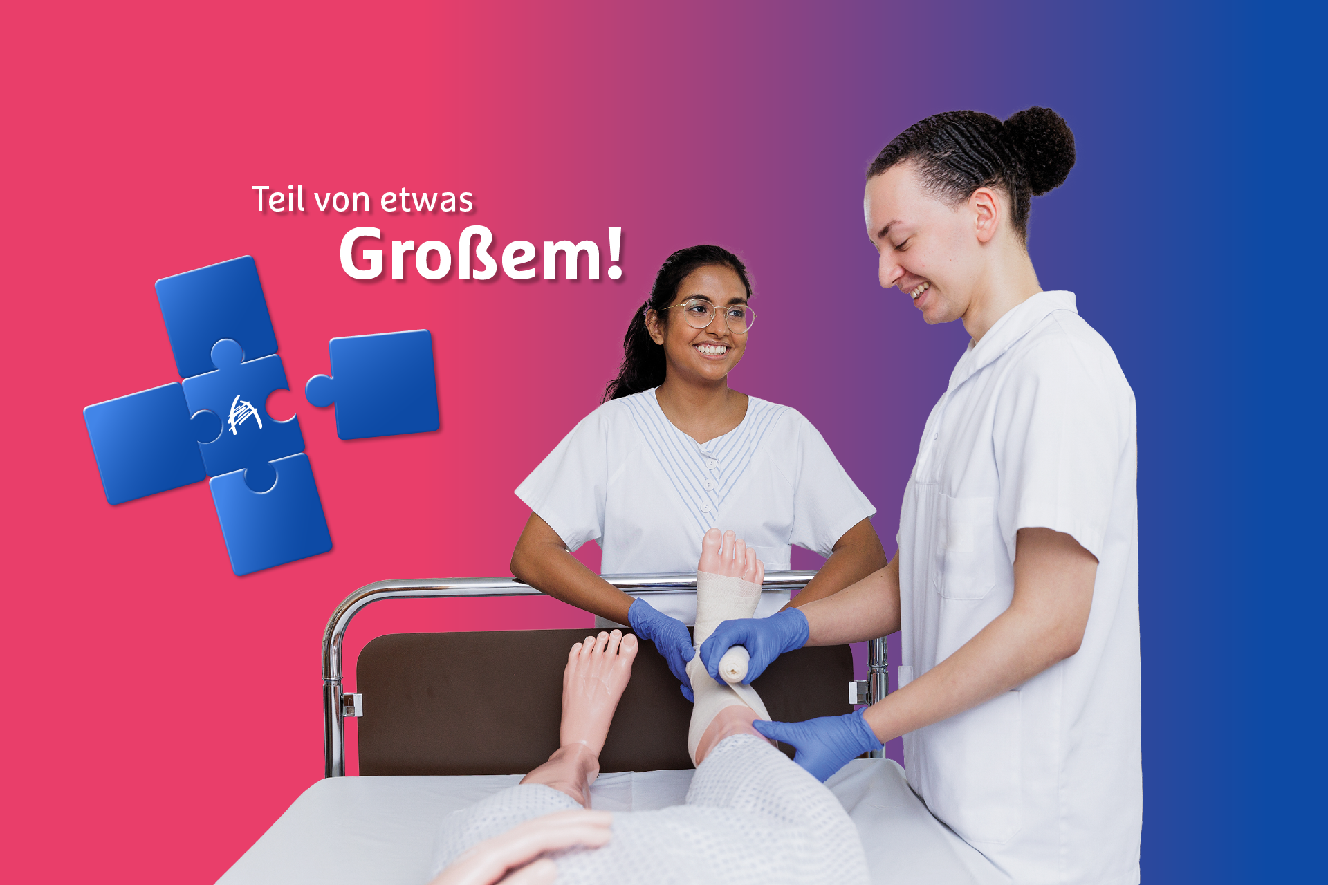 Auszubildende als Teil von etwas Großem